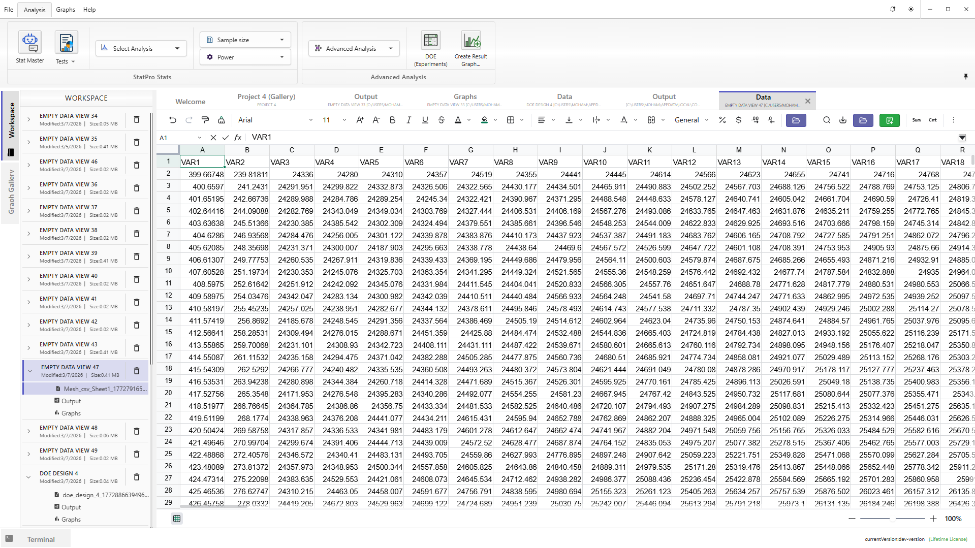 Datasheet light